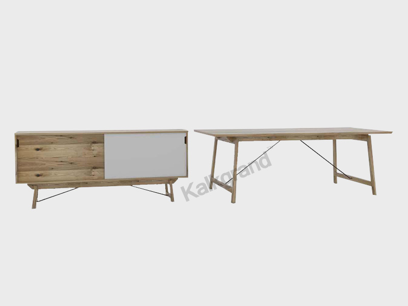 Natural wood color Simply Design Dining Room Furniture DT1802 – modern dinner table