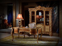 Writing Room Furniture European Classical style  SZ005 writing Table and SG012 classical bookshelf