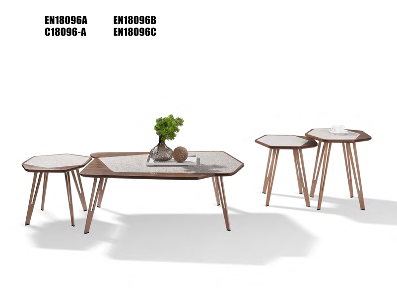 European style Modern coffee table ceramic top C18096 sets